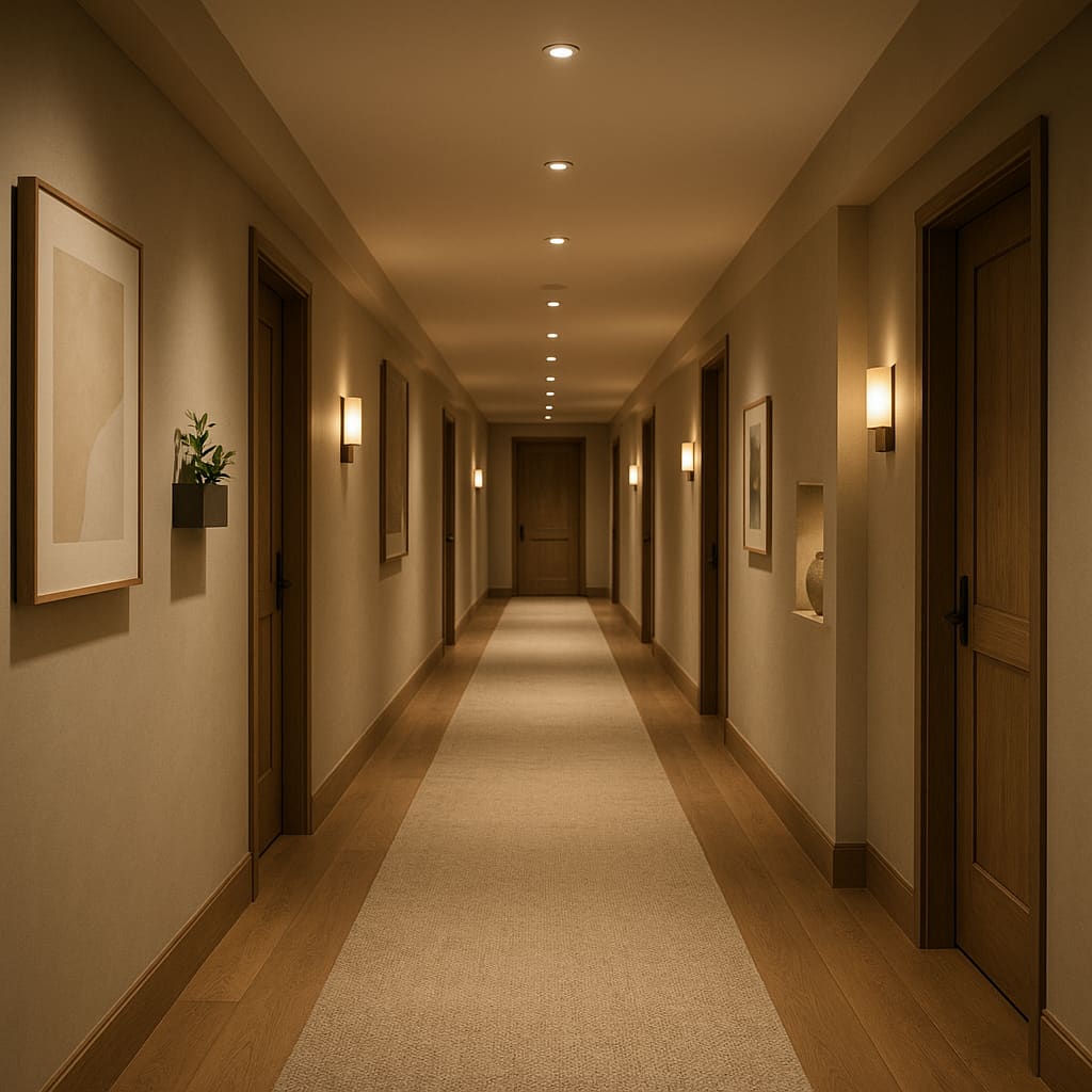 Hotel corridor